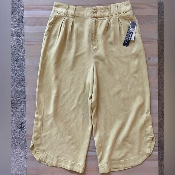 NWT Tribal Flowy Pleated Tulip Hem Pants 10 - Picture 8 of 16